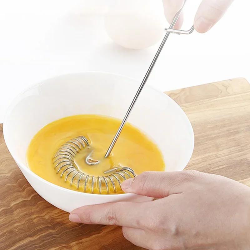 Kitchen Tools Practical Cooking Tool Stainless Steel Hand Egg Beater Household Mixer Egg Beaters Whisk Miracle Cream Mixing Tool