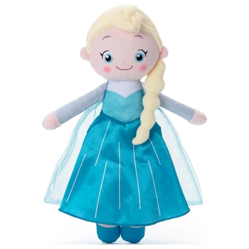 Disney character washable Hugtto Friends Elsa plush toy, approximately 34cm tall.