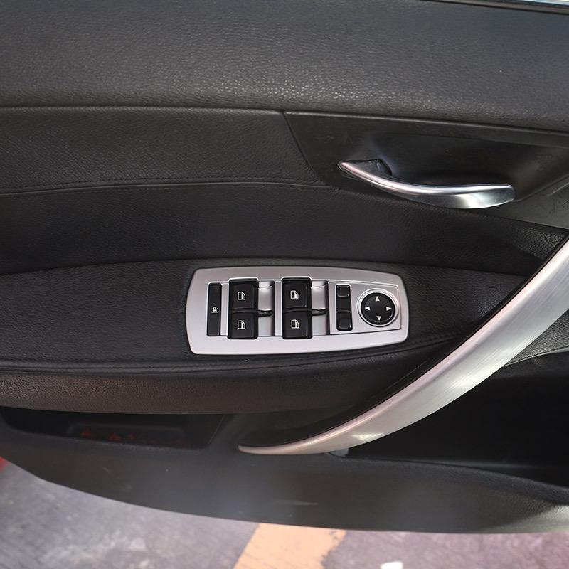 ABS Chrome/Carbon Fiber Car Window Lift Switch Button Frame Cover Trim Stickers For BMW X3 E83 2006-2010 Car Accessories