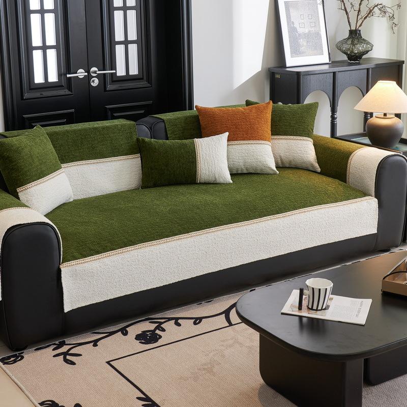 New Chenille Sofa Cushion Is Universal In All Seasons, Fashionable And Advanced, Simple And Modern Non-Slip Sofa Cushion
