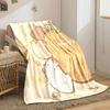Cute Capybara Orange Print Blanket bedroom Blanket for Livingroom Couch lunch break Soft throw for Friend's festival Gift