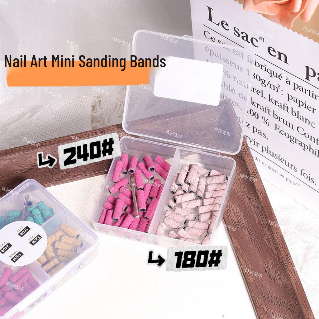 

60 шт. Мини шлифовальных лент и оправка - Гель-лак для нейл-арта и средство для удаления кутикулы, Четыре цвета