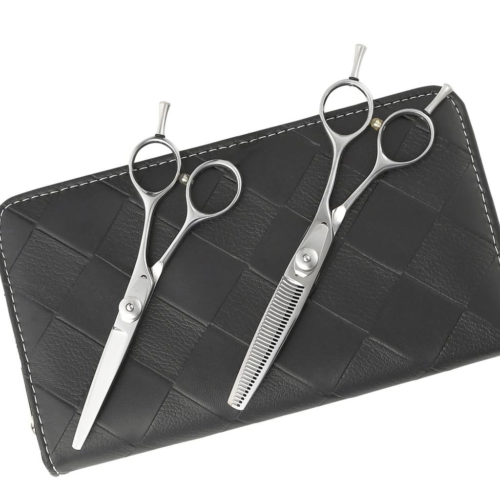 DEEDS a Japanese professional scissors forged Includes thinning scissors and a Perfect for PP-03 Scissors, manufacturer, 2-piece set, 5.5-inch,