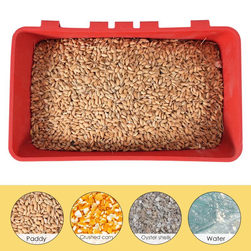 2Pcs Poultry Hangable Feeder Trough Chicken Feeding Cup Bird Chick Feeding Bowl Slot Container  Poultry Duck Goose Feeding Box