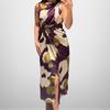 Nouveaux Vêtements d'Été pour Femmes Élégant et Tendance Robe Longue Sans Manches Imprimée