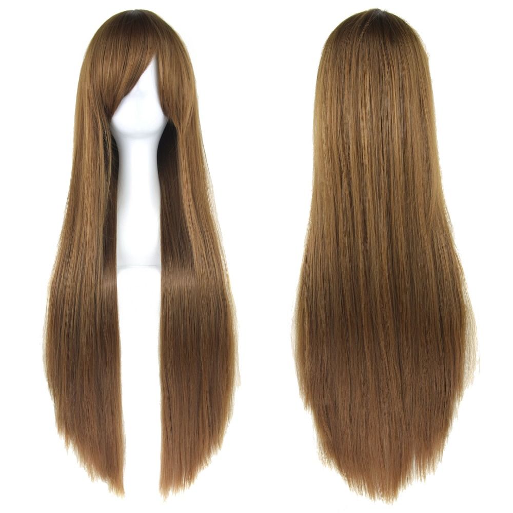 Layered Long Synthetic Hair Heat Resistance Anime Straight Hairpiece Carnival