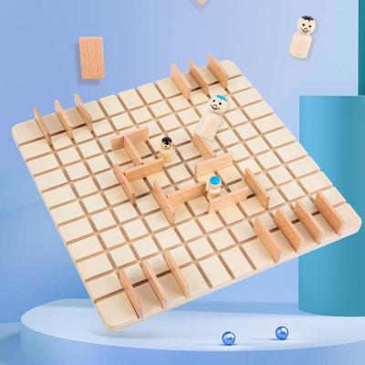 Kinderschach Zwei Logisches Denken Tischspiel Schach, Pädagogisches Schritt-für-Schritt Schach Holzspielzeug