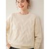 2025 Autumn/Winter Women's Soft Cashmere Round Neck Cable Knit Sweater - Korean Style