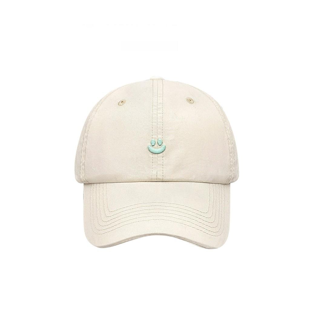 Cotton Baseball Cap With Embroidered Face Smile For Women And Men