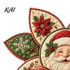 Weihnachtsbaumschmuck Bastelset Patchwork Schleife DIY Nähset, 3D Handgemachter Dekorativer Schmuck, Vorgeschnittener Heimdeko-Stoff Und Schritt-für-Schritt-Anleitung Bastelset