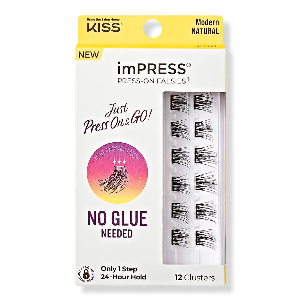 

Kiss imPRESS Press On Falsies Кластеры для ресниц Modern Natural 12 ct