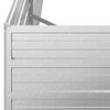 Garden Raised Bed 600x80x45 cm Galvanized Steel Silver