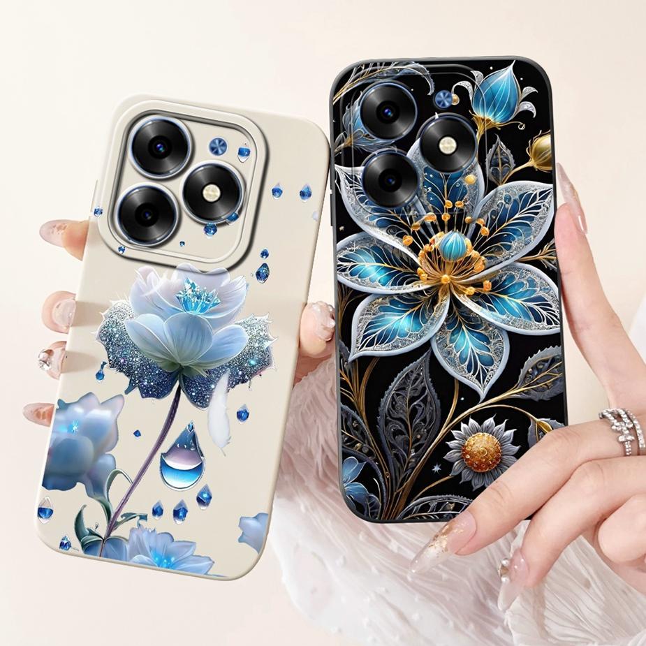 For Tecno Spark 20C Case Spark20 Pro KJ6 New Fashion Candy Painted Cover Shockproof Phone Case For Tecno Spark 20 Pro Plus Shell