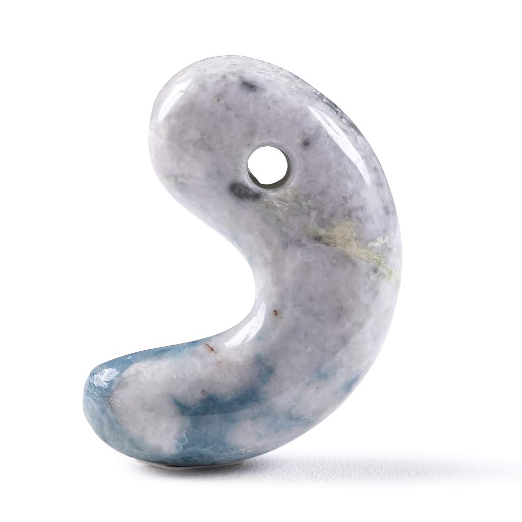 Itoigawa Natural Jadeite Irikonzawa Excellent Japanese National Jomon Power Stone Paulownia Wood MT0755 Magatama, Blue, Luster, Stone, [Special