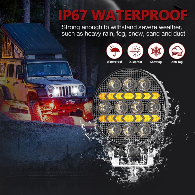 Precise Round 4 Inch Car LED Work Lights Day Running Lights For Truck ATV UTV SUV Motorcycle Cart Trailer Boat