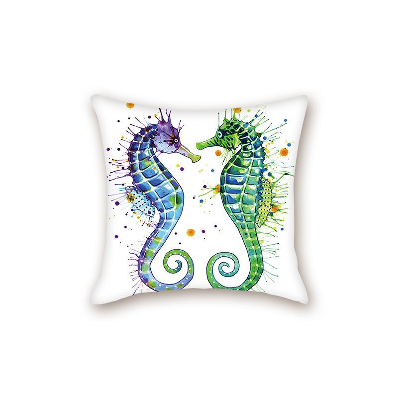 New Modern Simple Ocean Series Sofa Cushion Pillow Case Bedside Bedroom Backrest Pillow