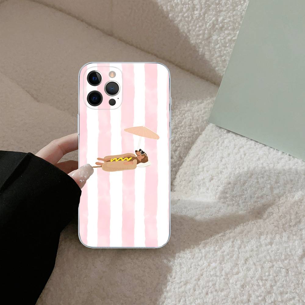 Dachshund Black Stripe For IPhone 17 16 16e 15 14 13 12 11 Pro Max Mini Plus Phone Case