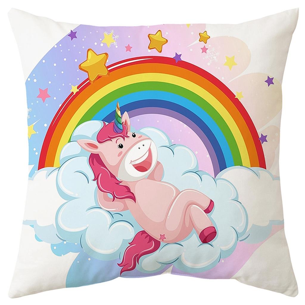 Decorative Pillowcase Cute Animal Square Sofa Cushion Cover Home