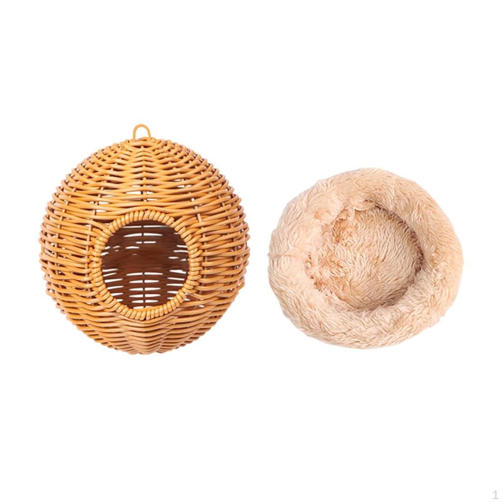 Papageien Hängeschaukel Unterschlupf Kolibris Kardinäle Handgewebtes Papageienhaus