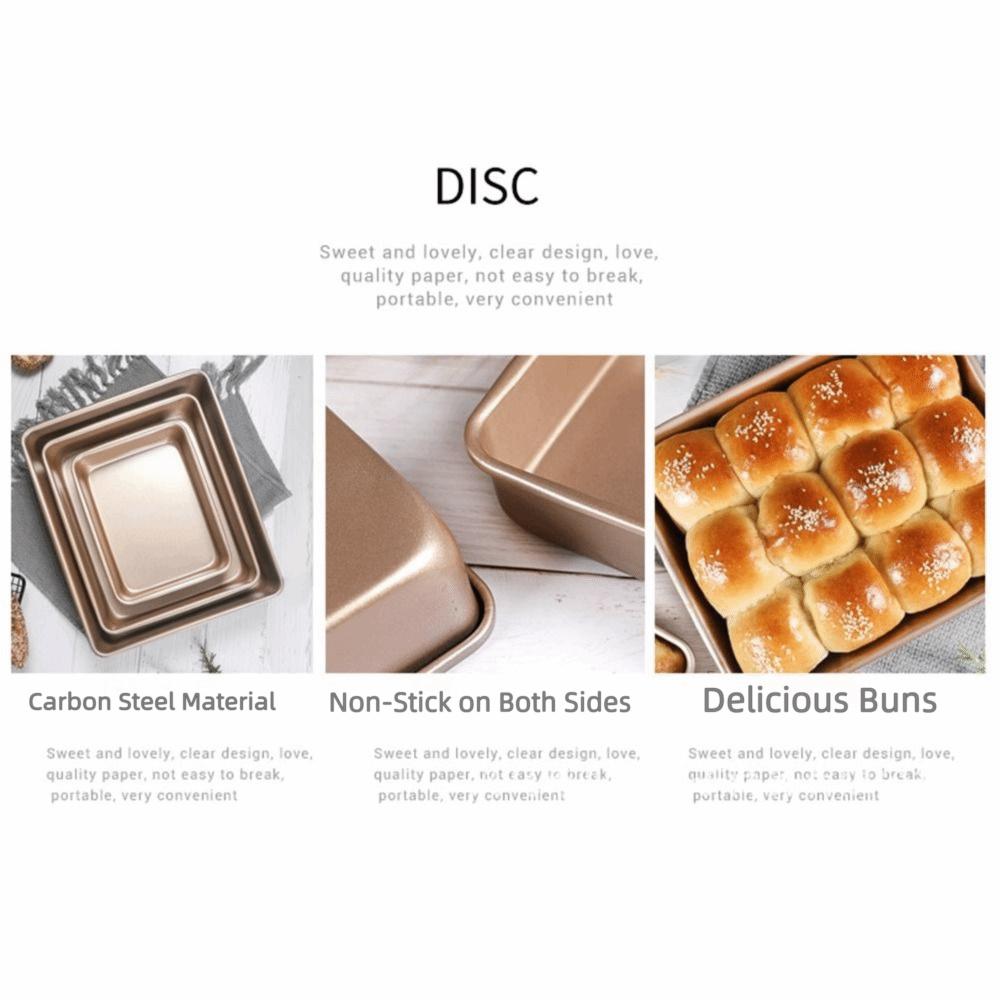 Thickened Carbon Steel Square Baking Pan Multisize Cake Mold Tray Bakeware Tools  Pizza Bread