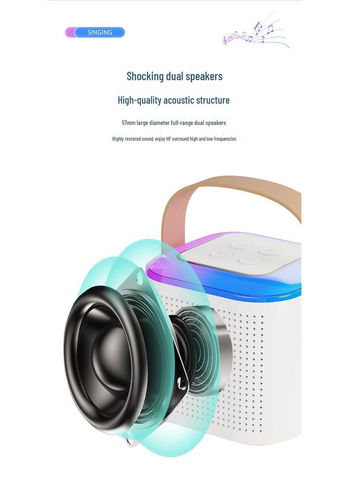 Y1 Wireless Bluetooth Outdoor Portable Speaker with Karaoke Mic