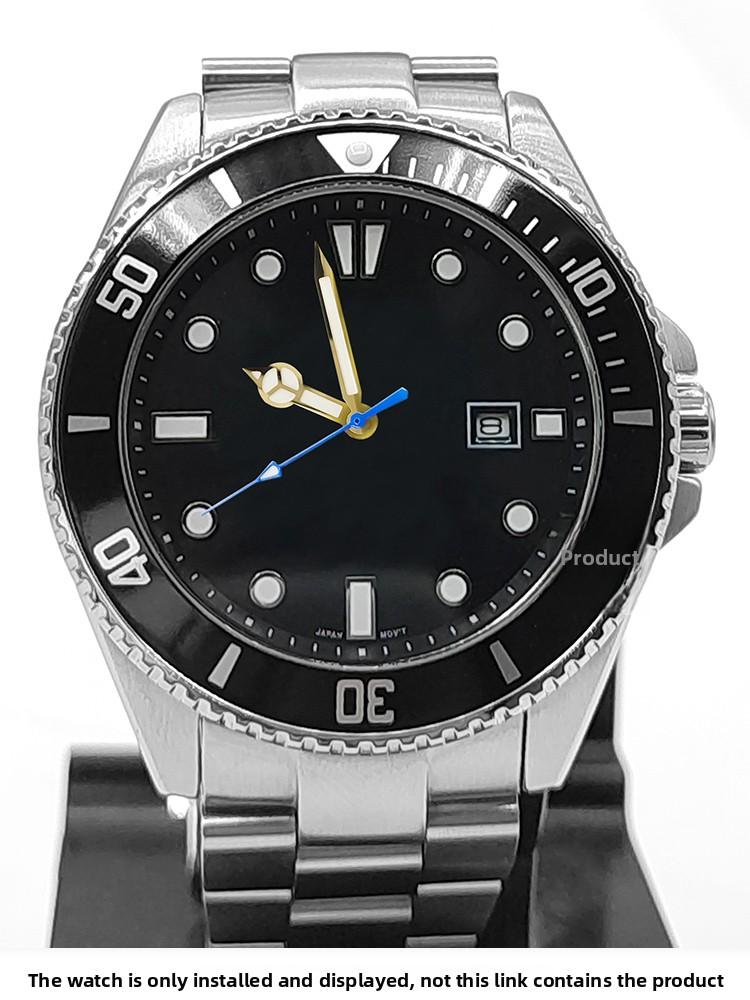 Gold pointer For Casio Marlin MDV-106 watch Green Luminous Watch Movement hour Modified MDV106 watch dial minute second hands