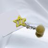 Kleiner Stern Haarspange für Mädchen Retro Haarspange Accessoire Pelziger Ball Anhänger Haarspange