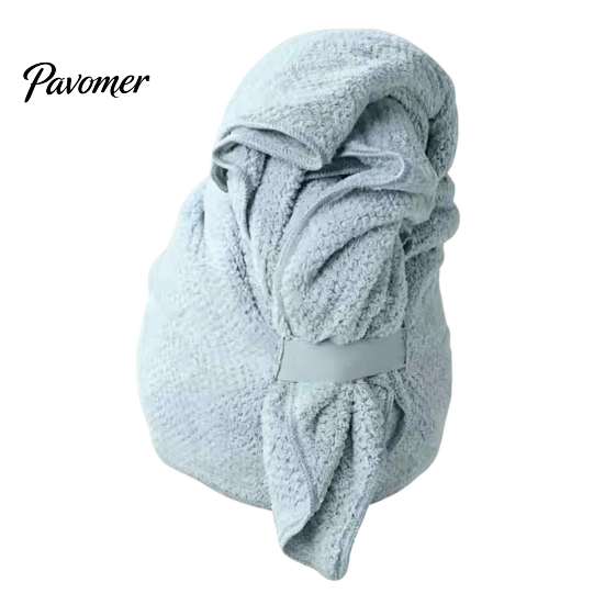 Breathable Hair Drying Towel for Hotel Microfiber Wrap, Quick Dry Anti-frizz Turban with Elastic Comfortable Cap Home Band, Super Absorbent Women Wrap