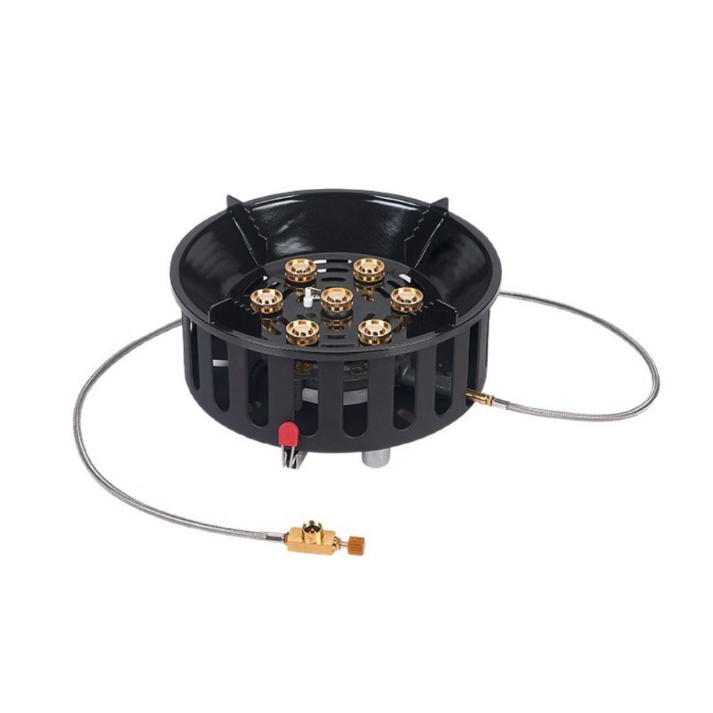 Electronic Ignition High-Power Burner 7-Core Portable Stove Camping Stove Tourist Use