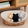 Sunlemon Knee Cat Plush Toy 11x29x12cm Cute Animal Stuffed Cat P-8012