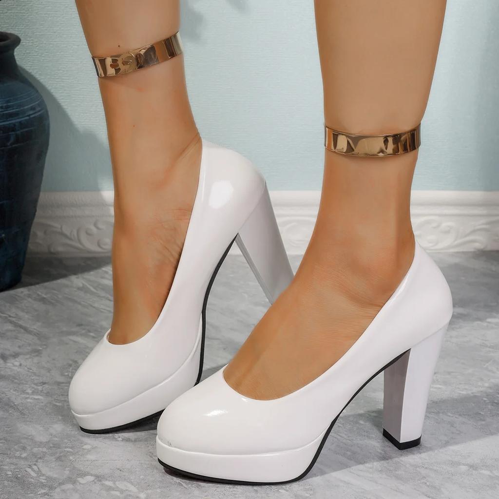 Mode 2025 Damen Pumps High Heels Rutschfeste Keilabsatz Designerschuhe Bequeme Frühling Freizeitschuhe Damen Übergröße Zapatos De Mujer