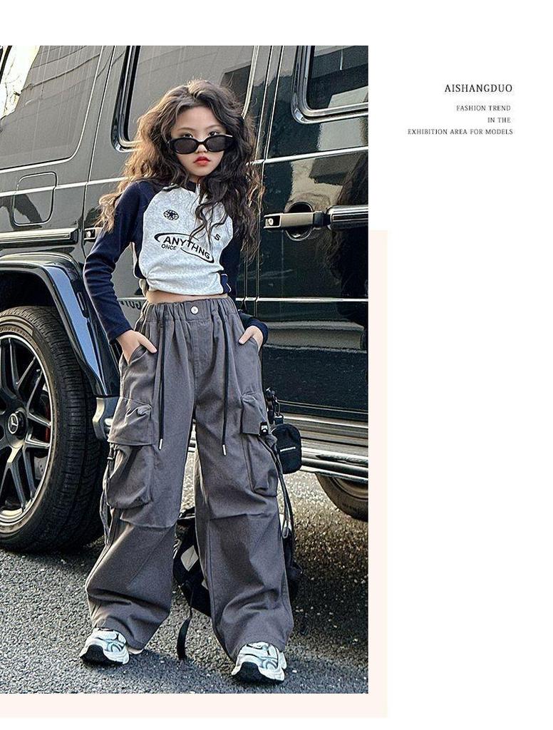 2025 Girls' Long Sleeve Stylish T-Shirt - Autumn Casual Fashion Outerwear