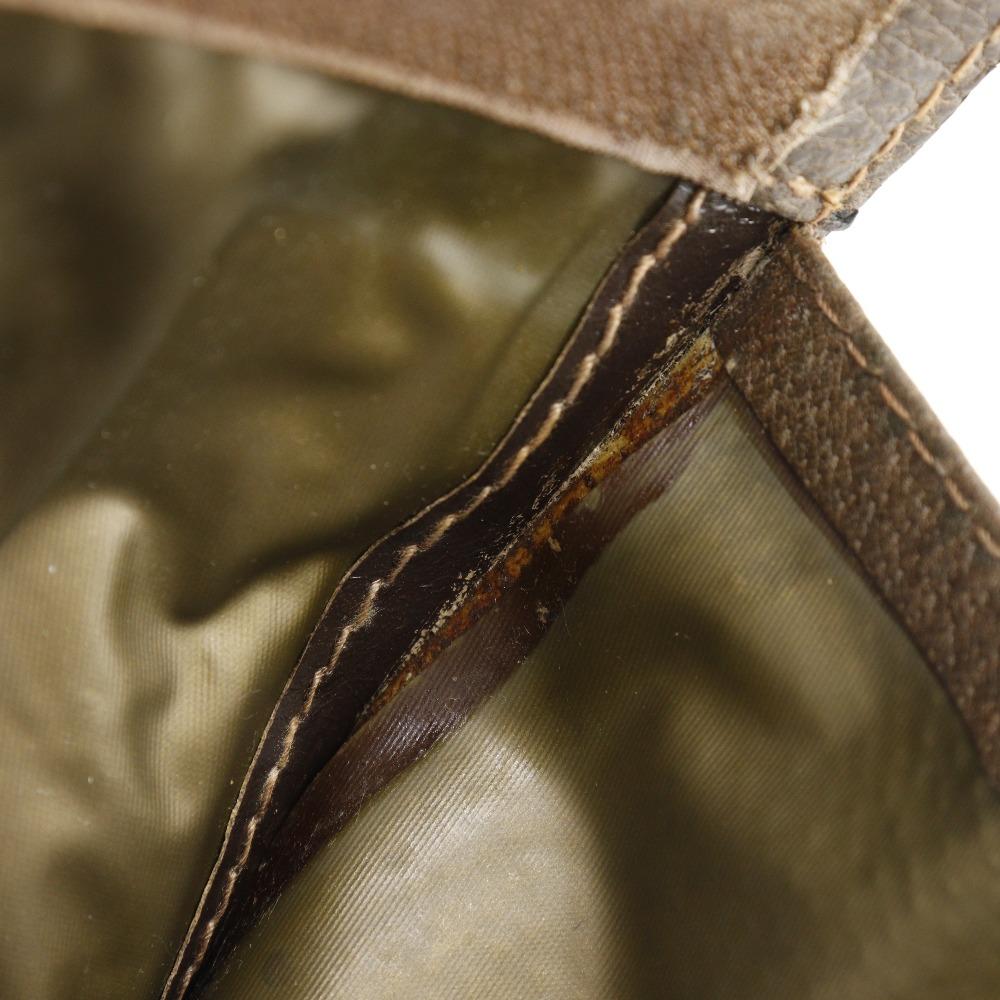 GUCCI Sherry line Clutch bag Pouch Gucci Parfum Novelty Brown GG plus/leather unisex Used