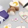 50/100/200Pcs Unfinished Wooden Hearts for Crafts 1-6cm Heart Blank Wood Ornaments Birthday Wedding Party Christmas Decor