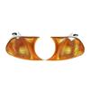 Car Front Corner Lights Left Right Clear Lens Turn Signal Lights Replacement for 3 Series E46 Coupe 19982001 Amber 63126904299 63126904300