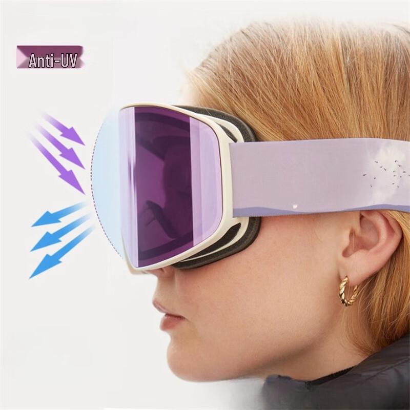 Frameless Magnetic Anti-Fog Ski Goggles