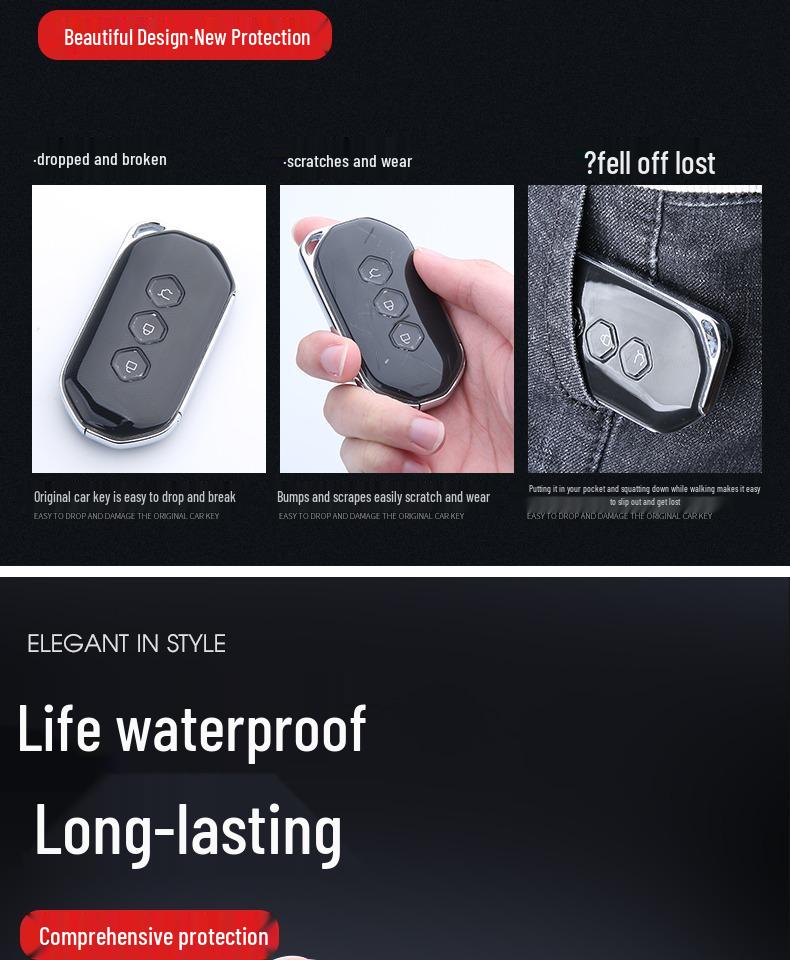 Wuling Capgemini 2020 Key Cover: Smart Remote Metal Case & Buckle