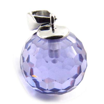 [G2796] - Lavender 'Linda' Silver Pendant
