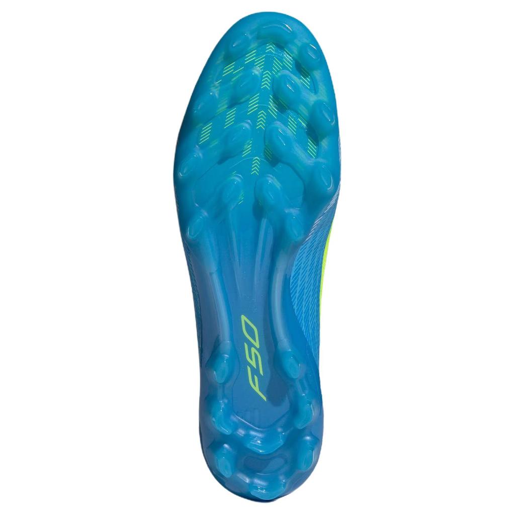 adidas F50 Elite 2G/3G Bequeme Passform Kurze Stollen Kunstrasen Fußballschuhe Unisex Sneaker Helles Blau JQ1467