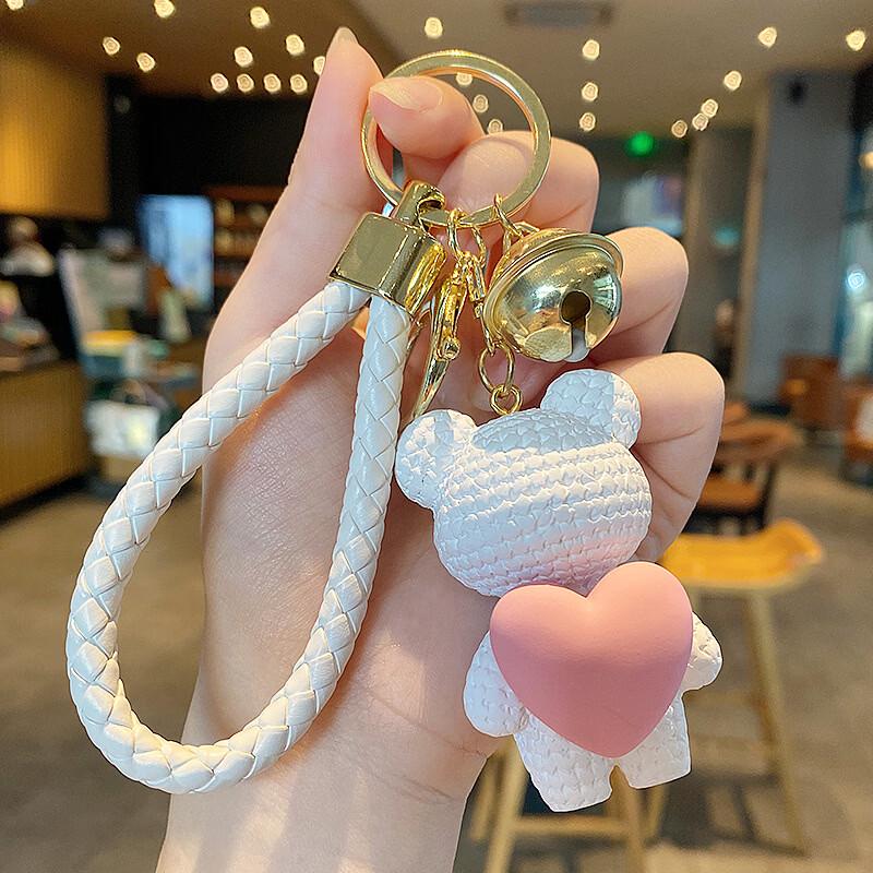 Брелок-мишка из смолы с сердцем (10-Pack)