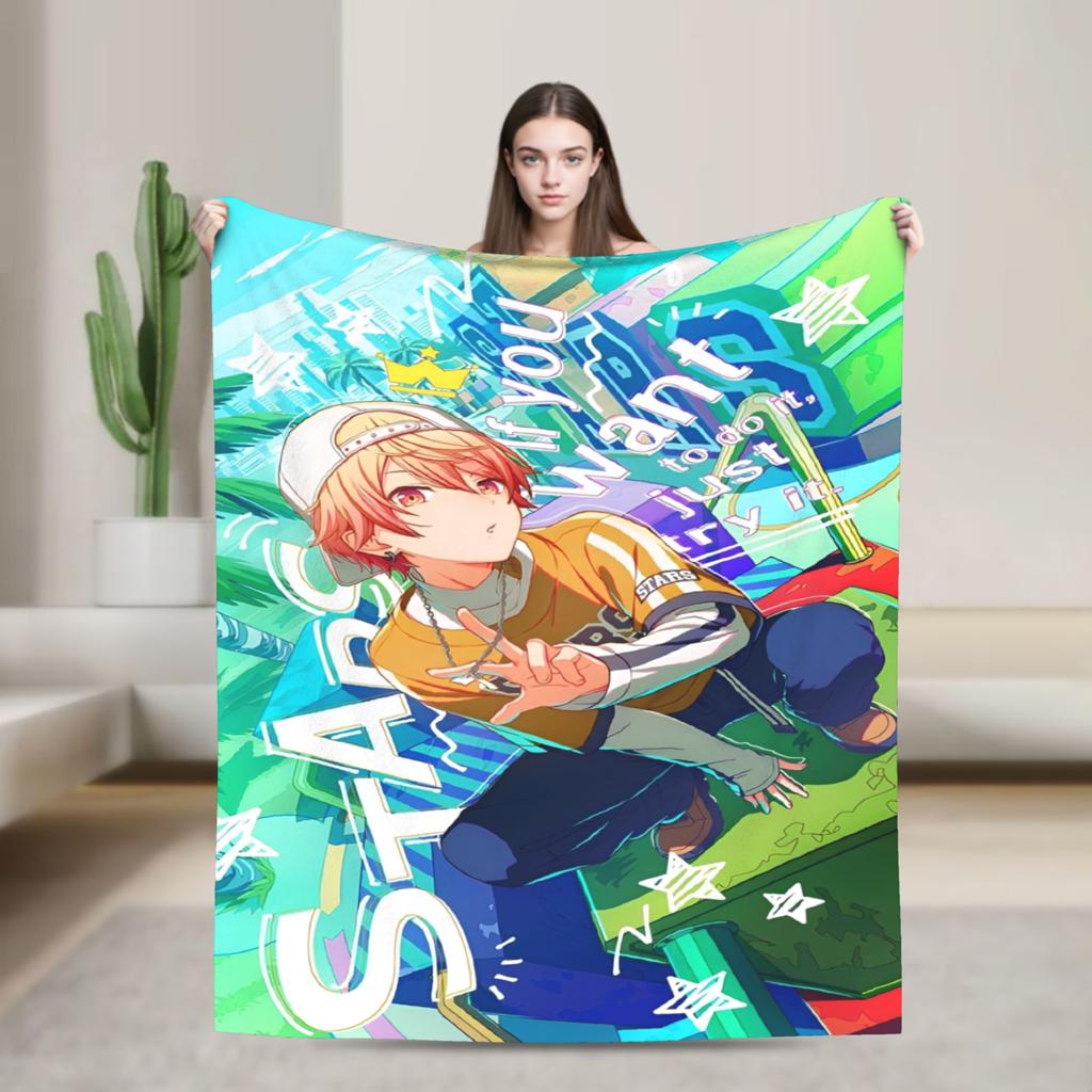 sekai tsukasa tenma Blanket Super Soft Fleece Healing Present Throw Blanket Bedspreads