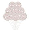 Pink Bow Print 12-inch Sequin Balloons for Girl's Birthday Party Decor