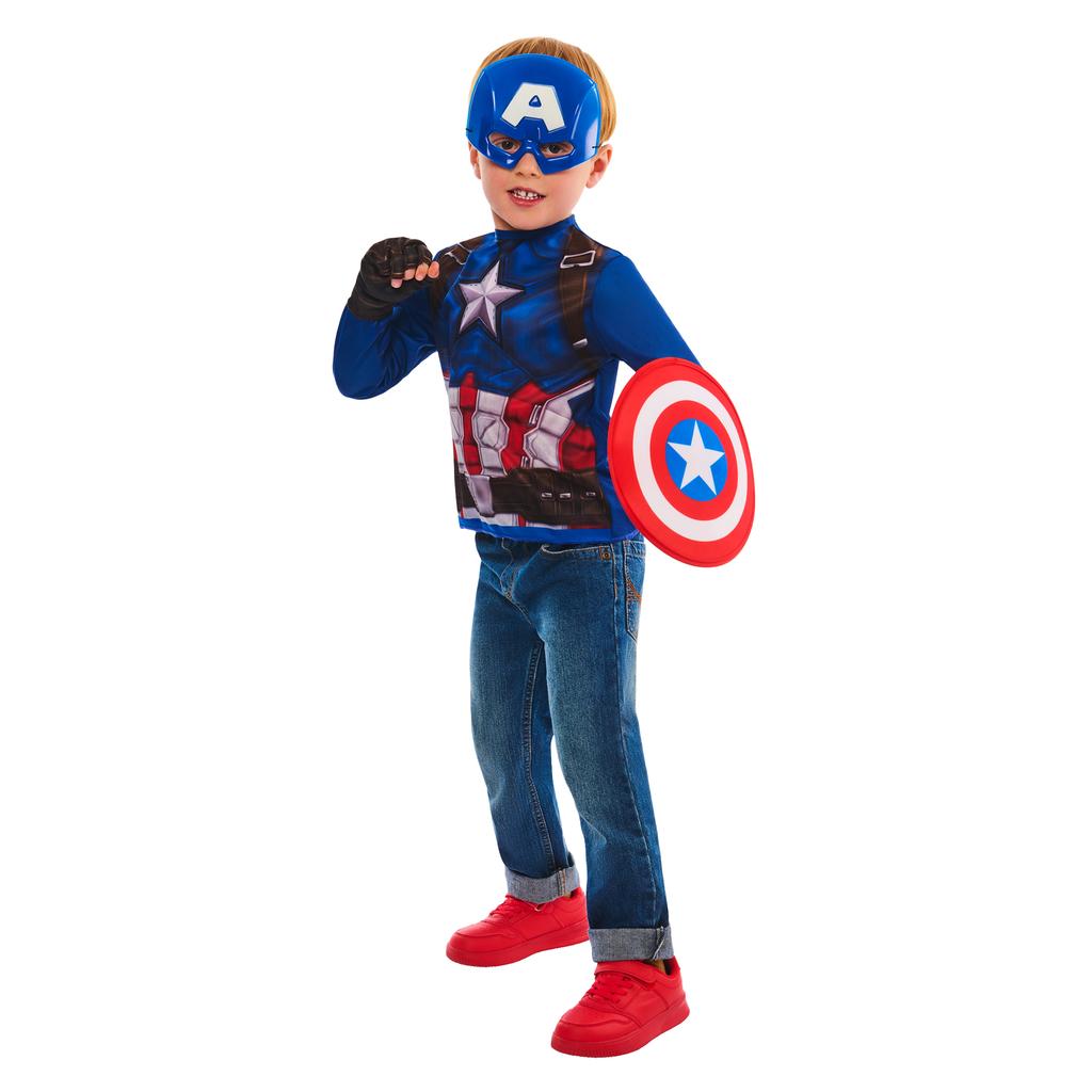 Captain America Childrens/Kids Costume Set