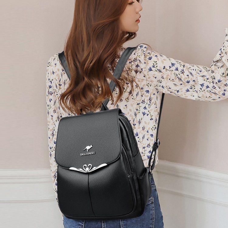 2024 Women's Summer Fashion Travel Backpack: Large Capacity, Stylish Anti-Theft, Light Luxury, All-Match Design