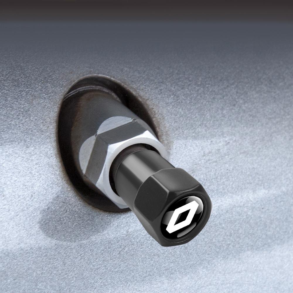 Pro Renault 2026 Nové kryty kol 4 ks Krytky ventilků pneumatik kol auta Autopříslušenství pro Renault Captur Twingo Megane Clio Dus