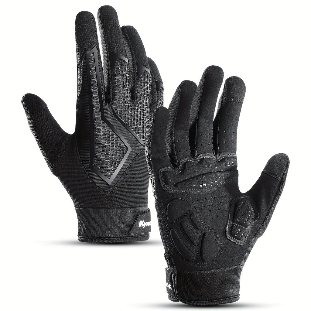 Sports Outdoor Spring and Autumn Bicycle Riding Gloves Long Fingers Ultra Fiber Sunscreen, Wear Resistant, Anti Slip