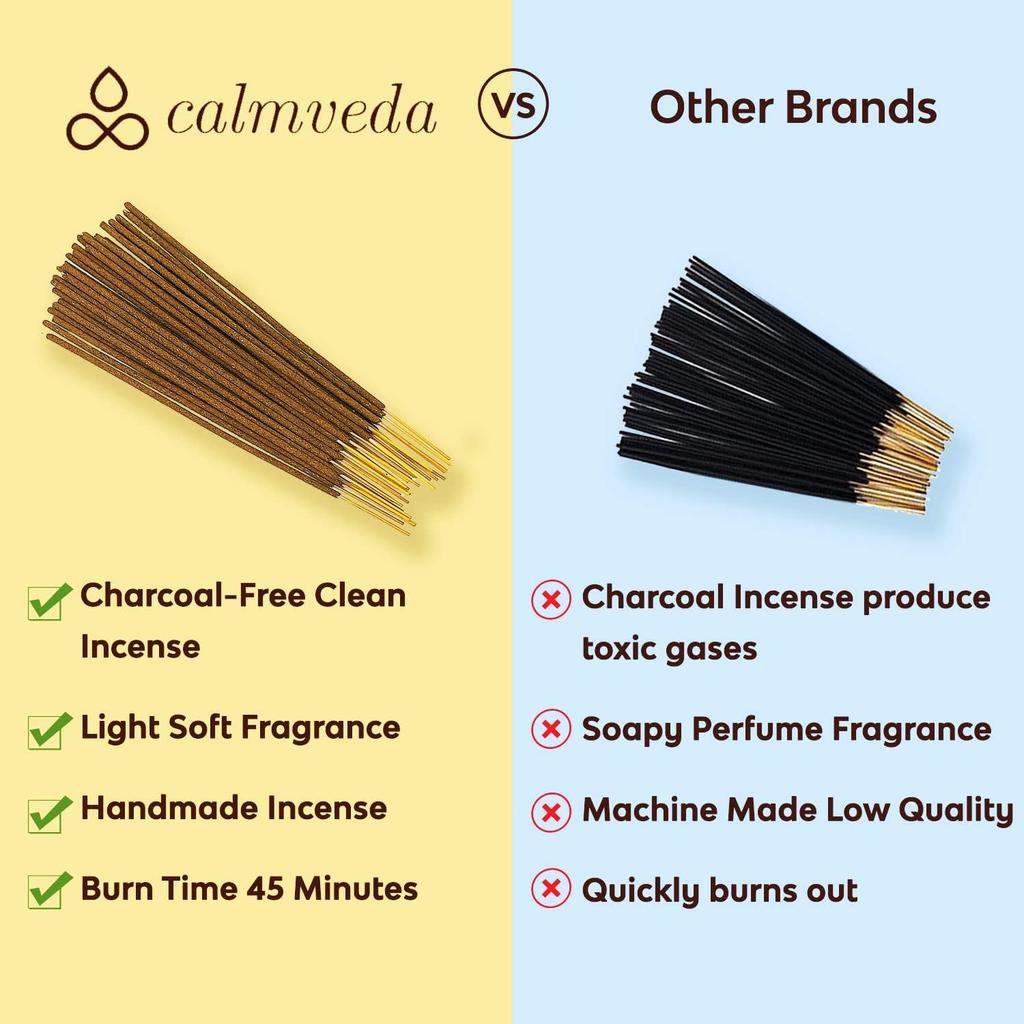 Calmveda Winter Pumpkin Spice Incense Sticks - 80 Insenses Charcoal Free