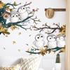 New 30*90*2Pcs Cartoon Cute Animal Owl Waterproof Decals Kindergarten Classroom Children's Room Decoration Wall Stickers