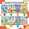 24 Sheets Dinosaur Stickers, Make Your Own Dino Stickers for Kids Boys Girls Toddlers, Make a Face Stickers Dinosaur Theme Birthday Party Favor