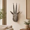 Wall-Mounted Antelope Head Sculpture Eye-Catching for Office, Study